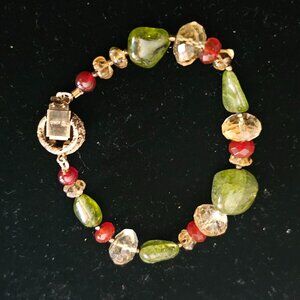 Vintage CINER Semi Precious Stones Bracelet